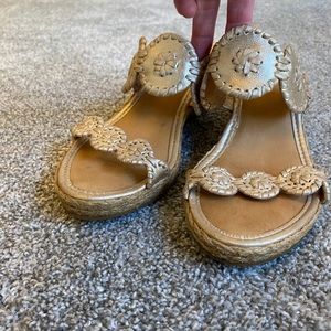 Jack Rogers sandals mid wedge